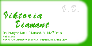 viktoria diamant business card